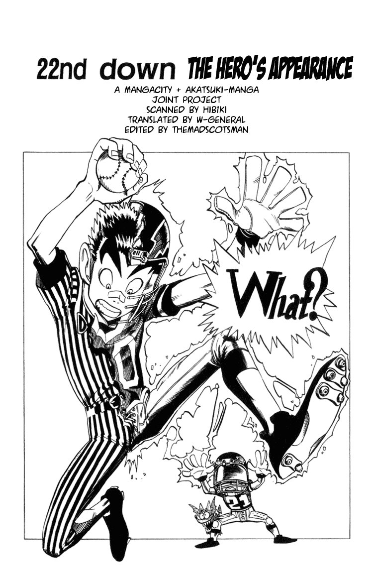 Eyeshield 21 Chapter 22 page 1 - Chapter 22: The Hero's Appearance