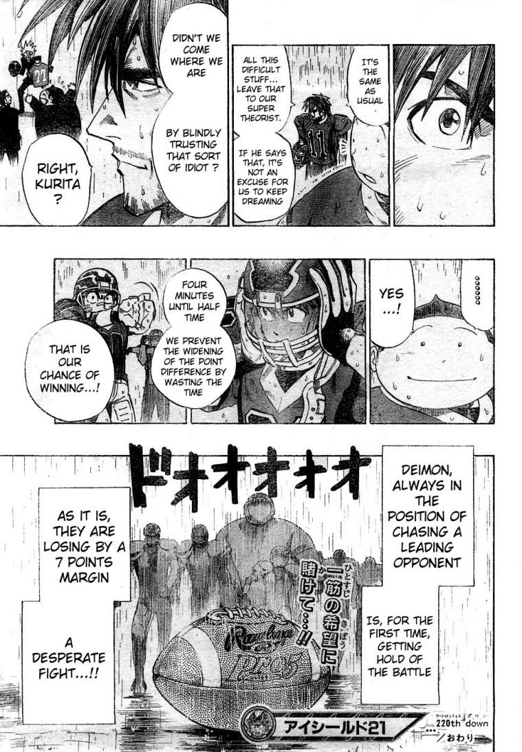 Eyeshield 21 Chapter 220 page 19 - Chapter 220: Mud-corvered land War