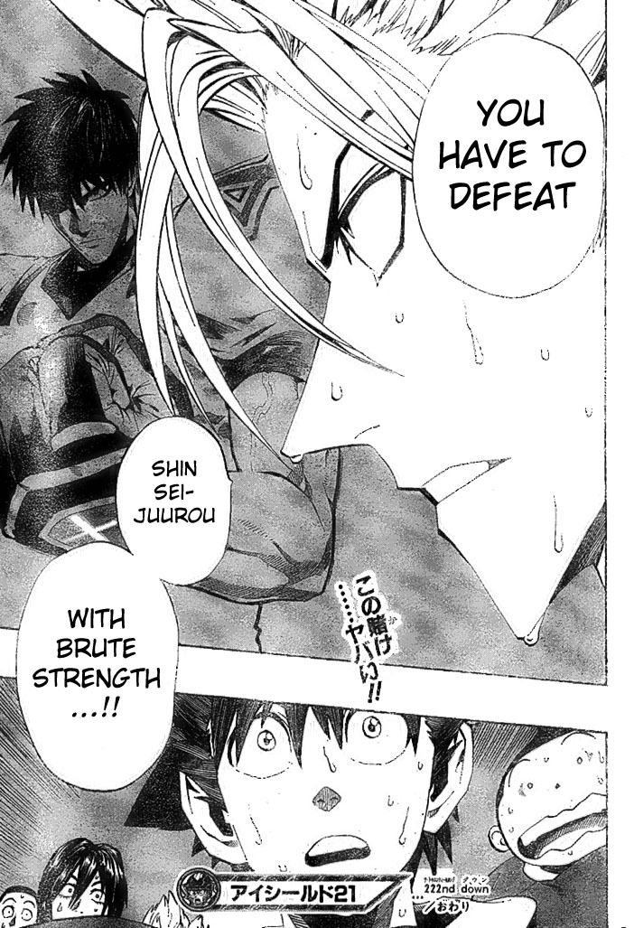 Eyeshield 21 Chapter 222 page 18 - Chapter 222: 20 Minutes