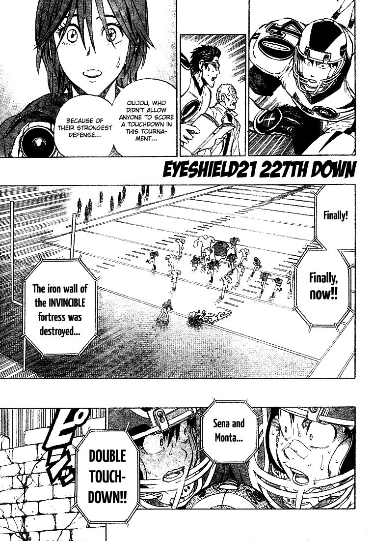 Eyeshield 21 Chapter 227 page 1 - Chapter 227: Tag Match