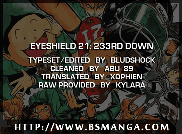 Eyeshield 21 Chapter 233 page 1 - Chapter 233: Limit Break