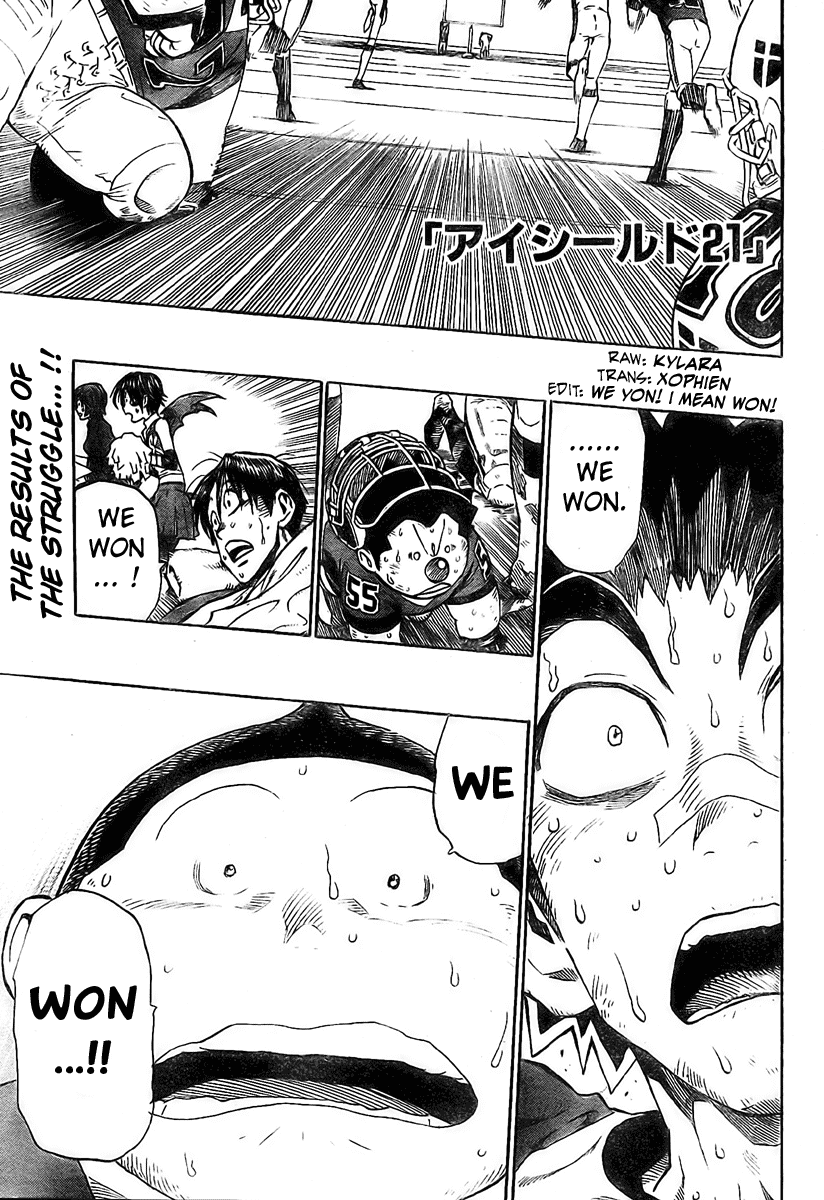 Eyeshield 21 Chapter 240 page 1 - Chapter 240: Rainy Day, Sunny Day