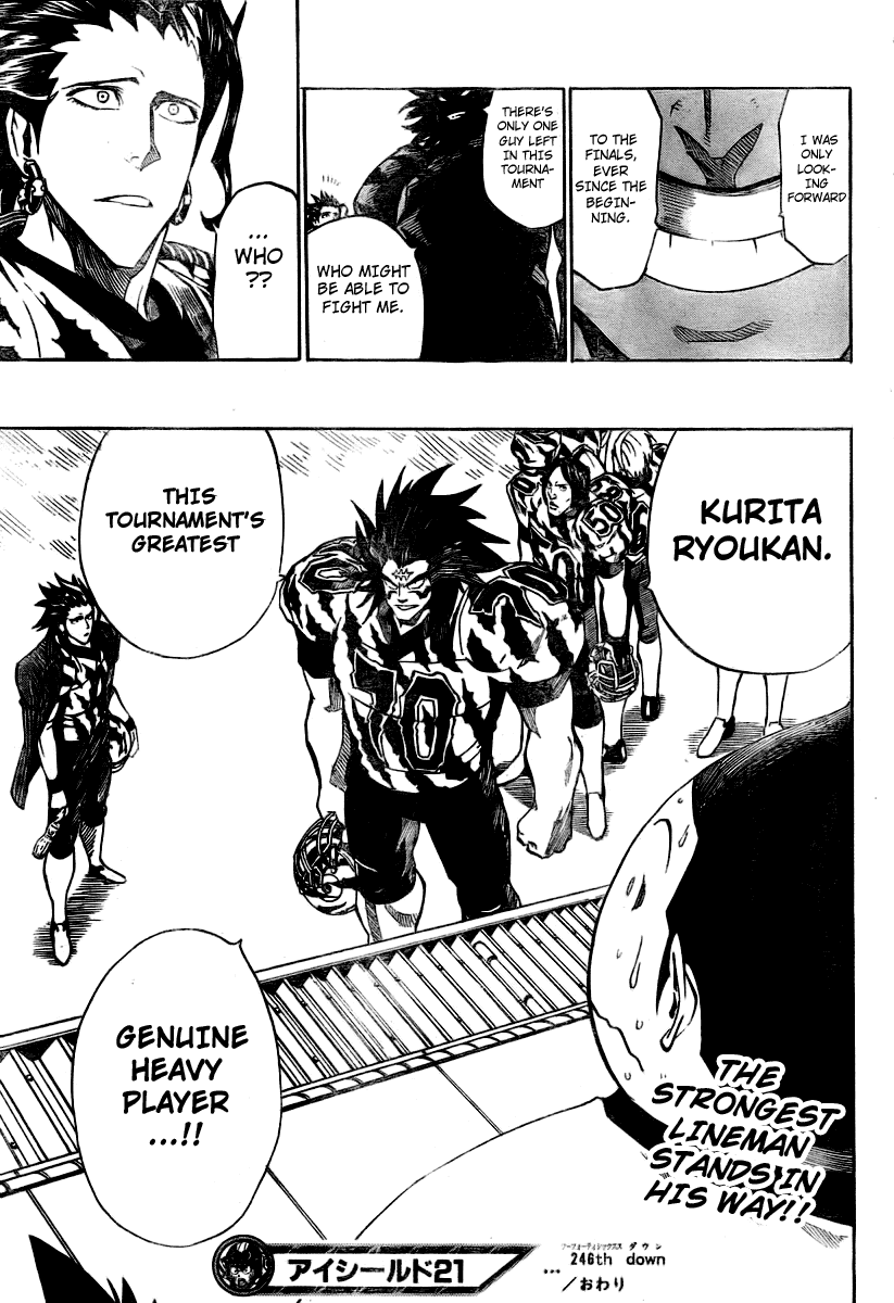 Eyeshield 21 Chapter 246 page 18 - Chapter 246: Honored Name on a Gravestone