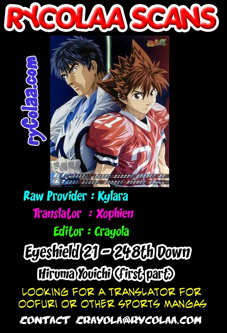 Eyeshield 21 Chapter 248 page 1 - Chapter 248: Hiruma Yoichi (beginning)