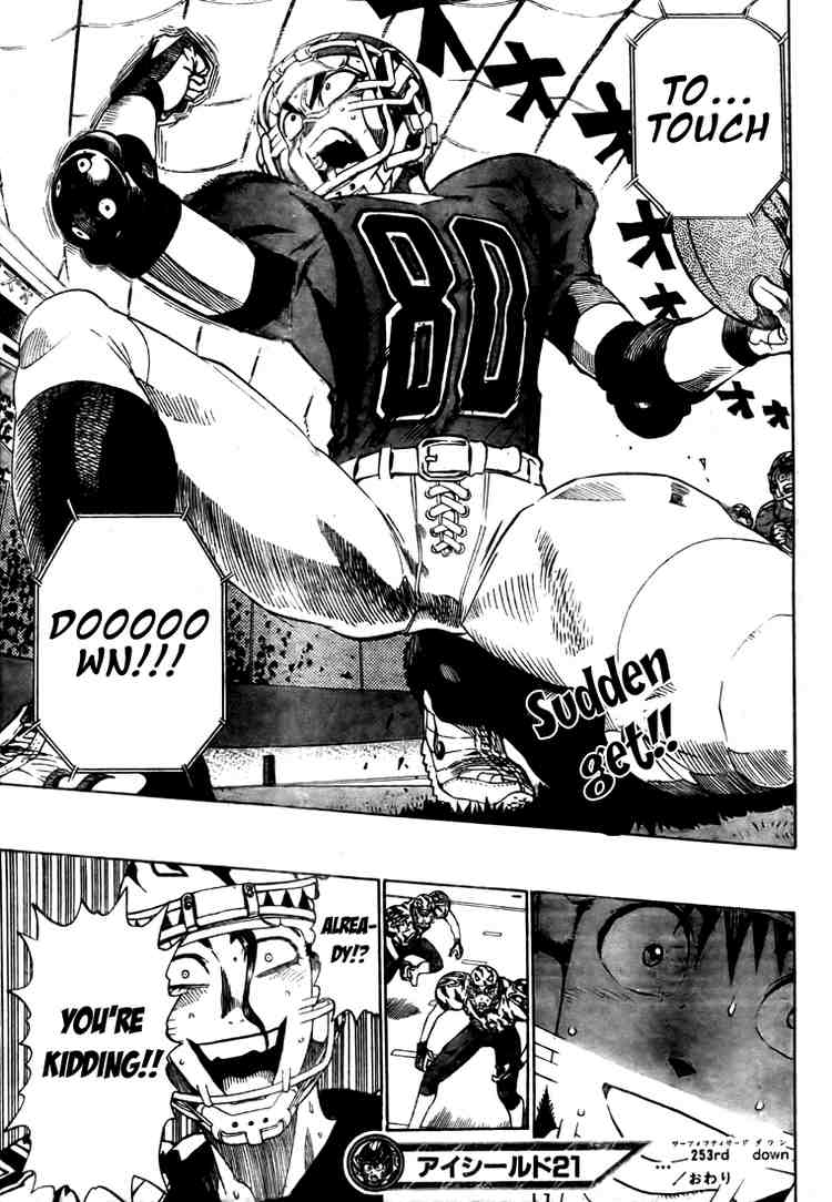 Eyeshield 21 Chapter 253 page 16 - Chapter 253: The Lone Warrior on the Battlefield