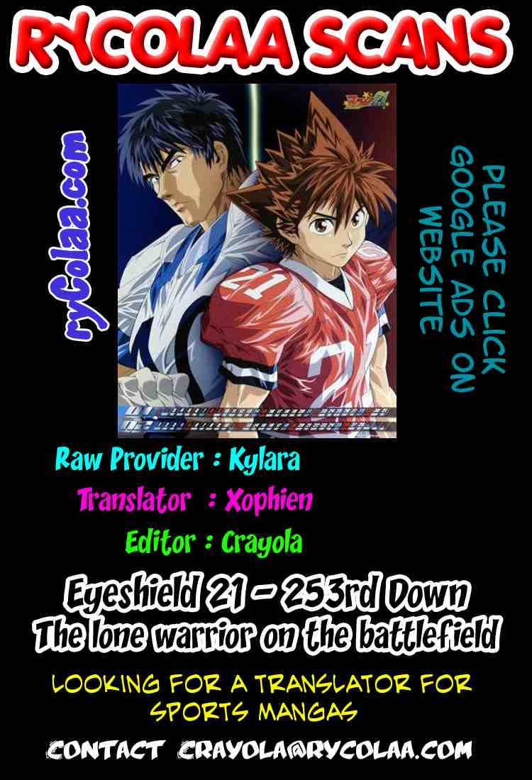 Eyeshield 21 Chapter 253 page 17 - Chapter 253: The Lone Warrior on the Battlefield