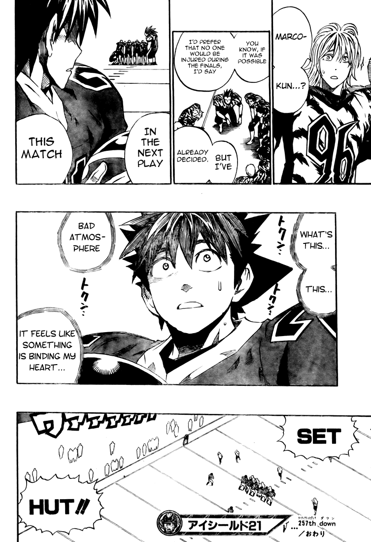 Eyeshield 21 Chapter 257 page 16 - Chapter 257: Hiruma Vs. Marco