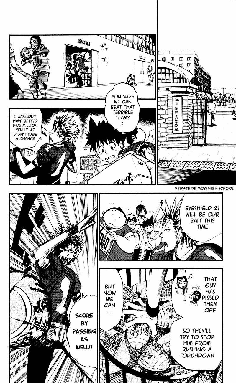 Eyeshield 21 Chapter 26 page 15 - Chapter 26: The Case of Rice Kun's Murder
