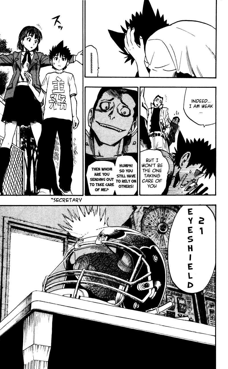 Eyeshield 21 Chapter 26 page 6 - Chapter 26: The Case of Rice Kun's Murder