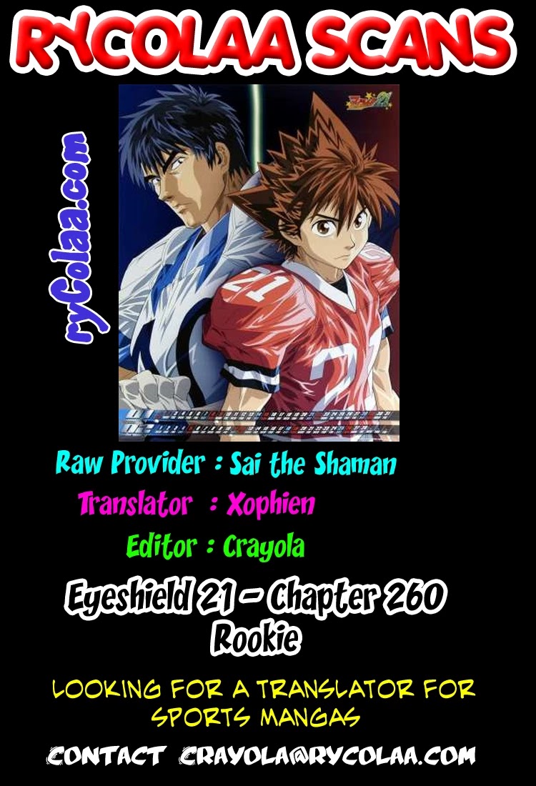 Eyeshield 21 Chapter 260 page 18 - Chapter 260: Rookie