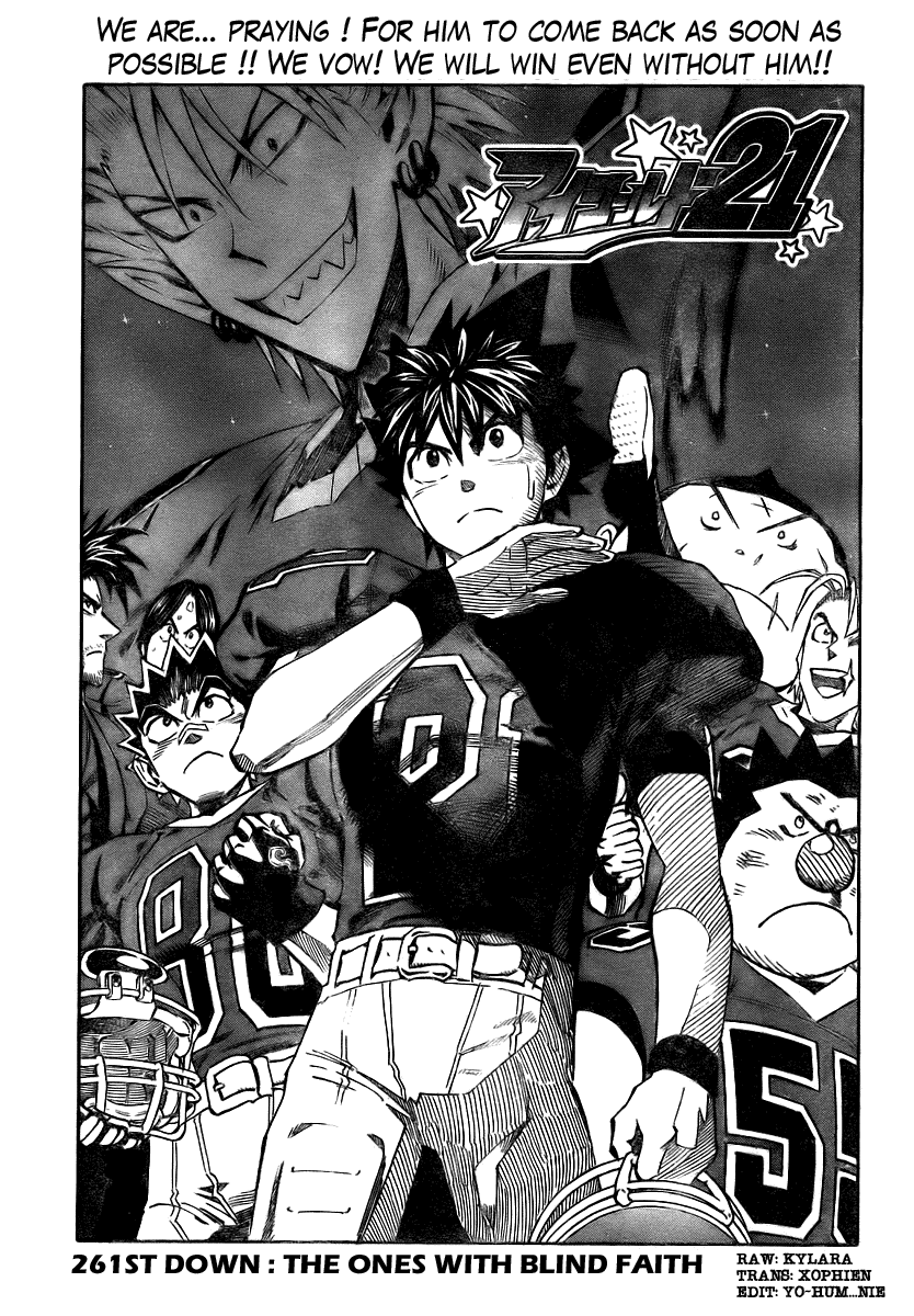 Eyeshield 21 Chapter 261 page 1 - Chapter 261: The Ones with Blind Faith