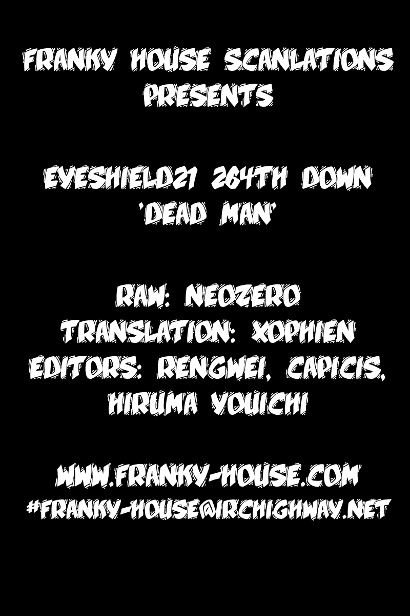 Eyeshield 21 Chapter 264 page 18 - Chapter 264: Dead Man