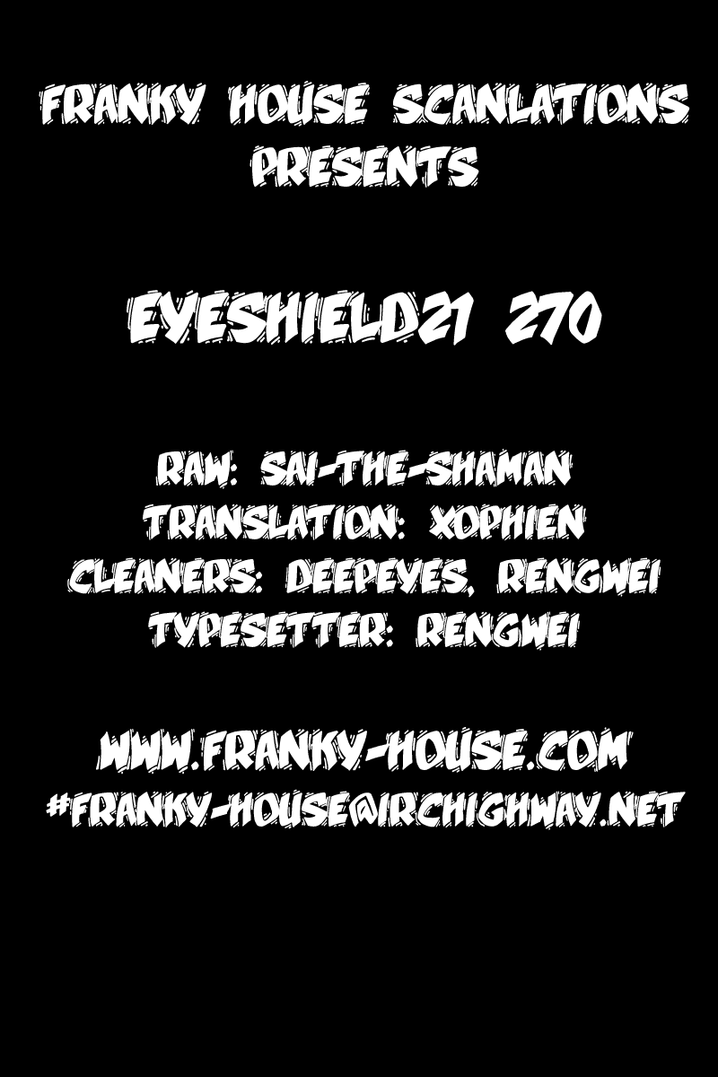 Eyeshield 21 Chapter 270 page 18 - Chapter 270: Devil Dragon