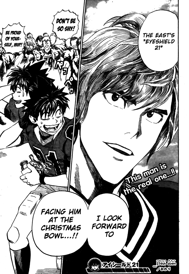 Eyeshield 21 Chapter 274 page 18 - Chapter 274: MVP