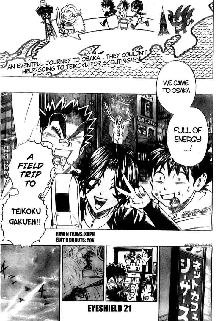 Eyeshield 21 Chapter 276 page 1 - Chapter 276: Field Trip at Teikoku Gakuen!