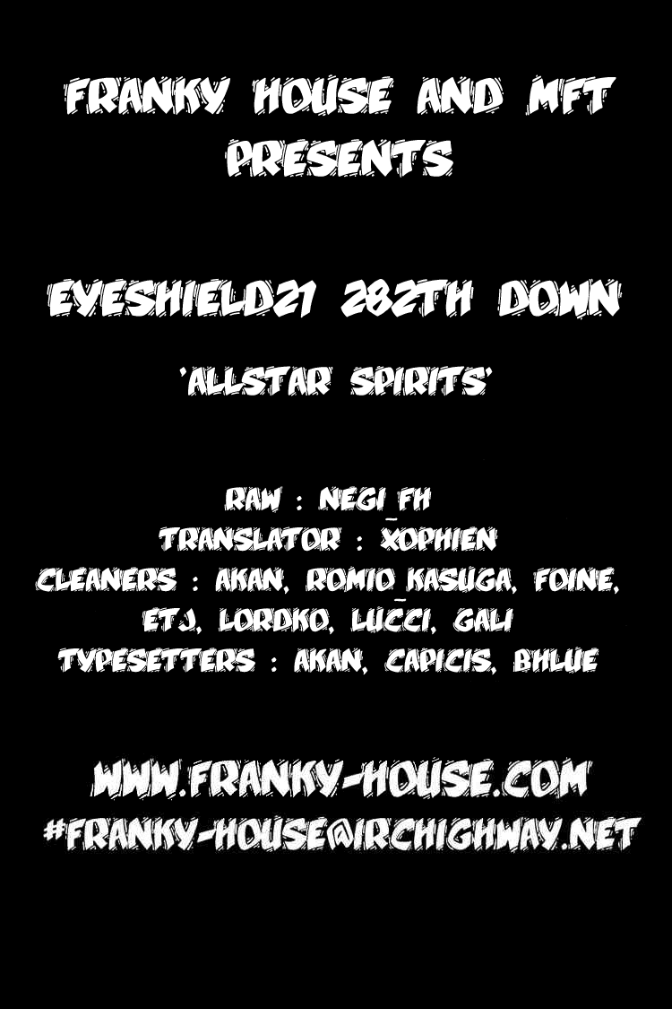 Eyeshield 21 Chapter 282 page 18 - Chapter 282: All-Star Spirits