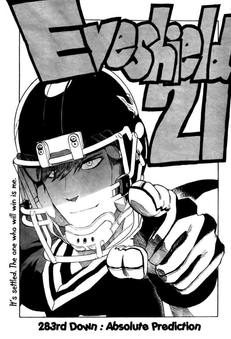 Eyeshield 21 Chapter 283 page 1 - Chapter 283: Absolute Prediction