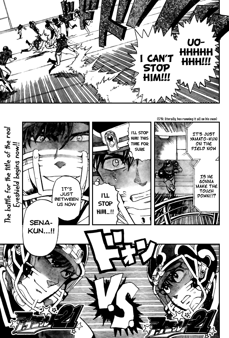 Eyeshield 21 Chapter 285 page 19 - Chapter 285: Koizumi Karin