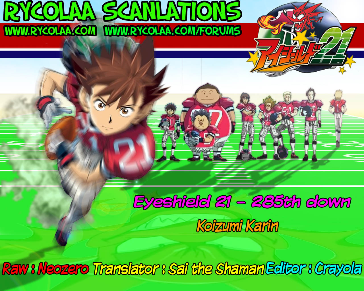 Eyeshield 21 Chapter 285 page 20 - Chapter 285: Koizumi Karin