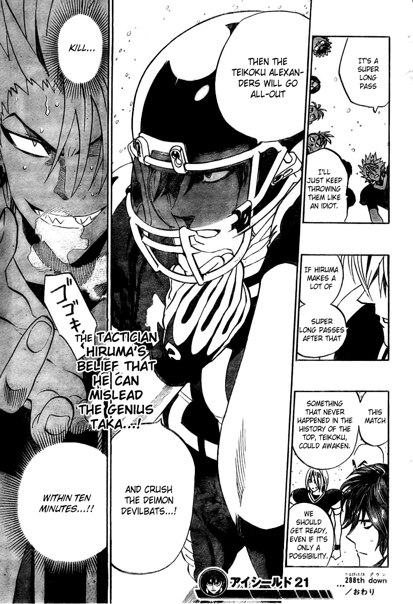 Eyeshield 21 Chapter 288 page 21 - Chapter 288: Chris Cross