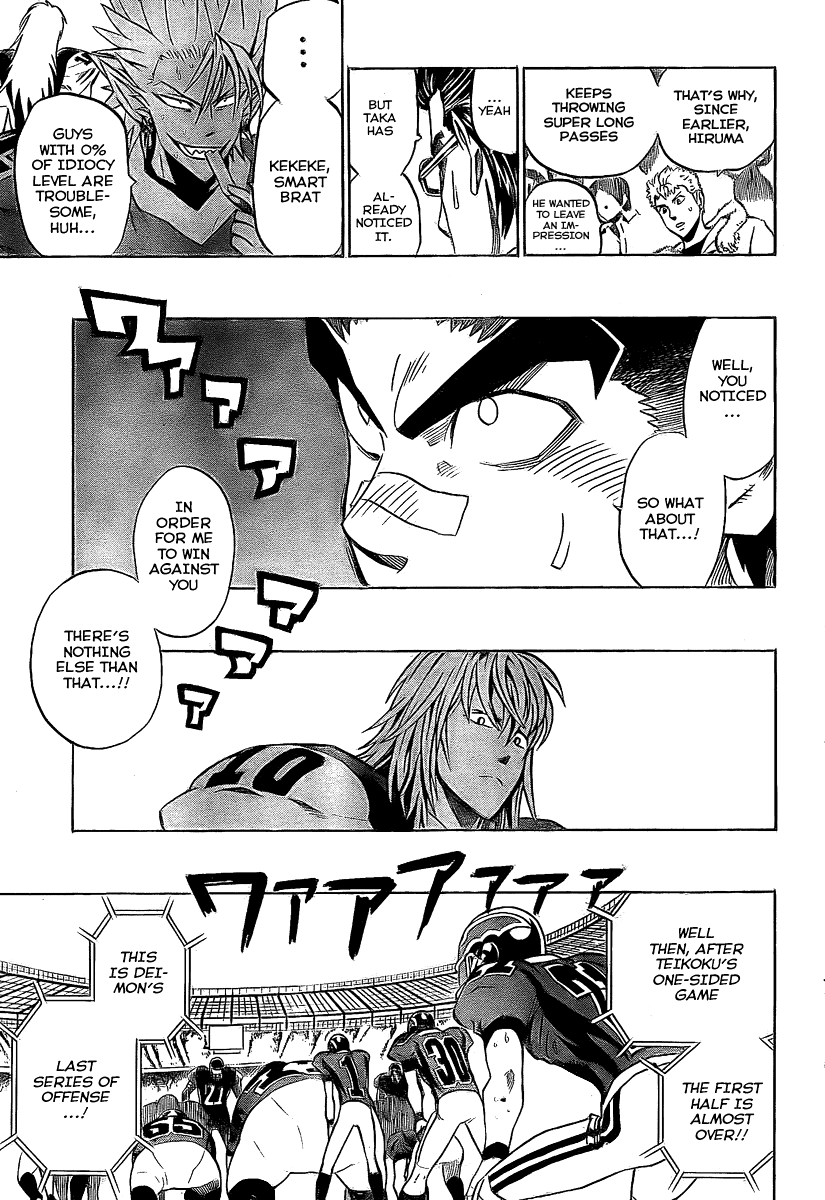 Eyeshield 21 Chapter 289 page 13 - Chapter 289: Aerial Battles are Staring Contests
