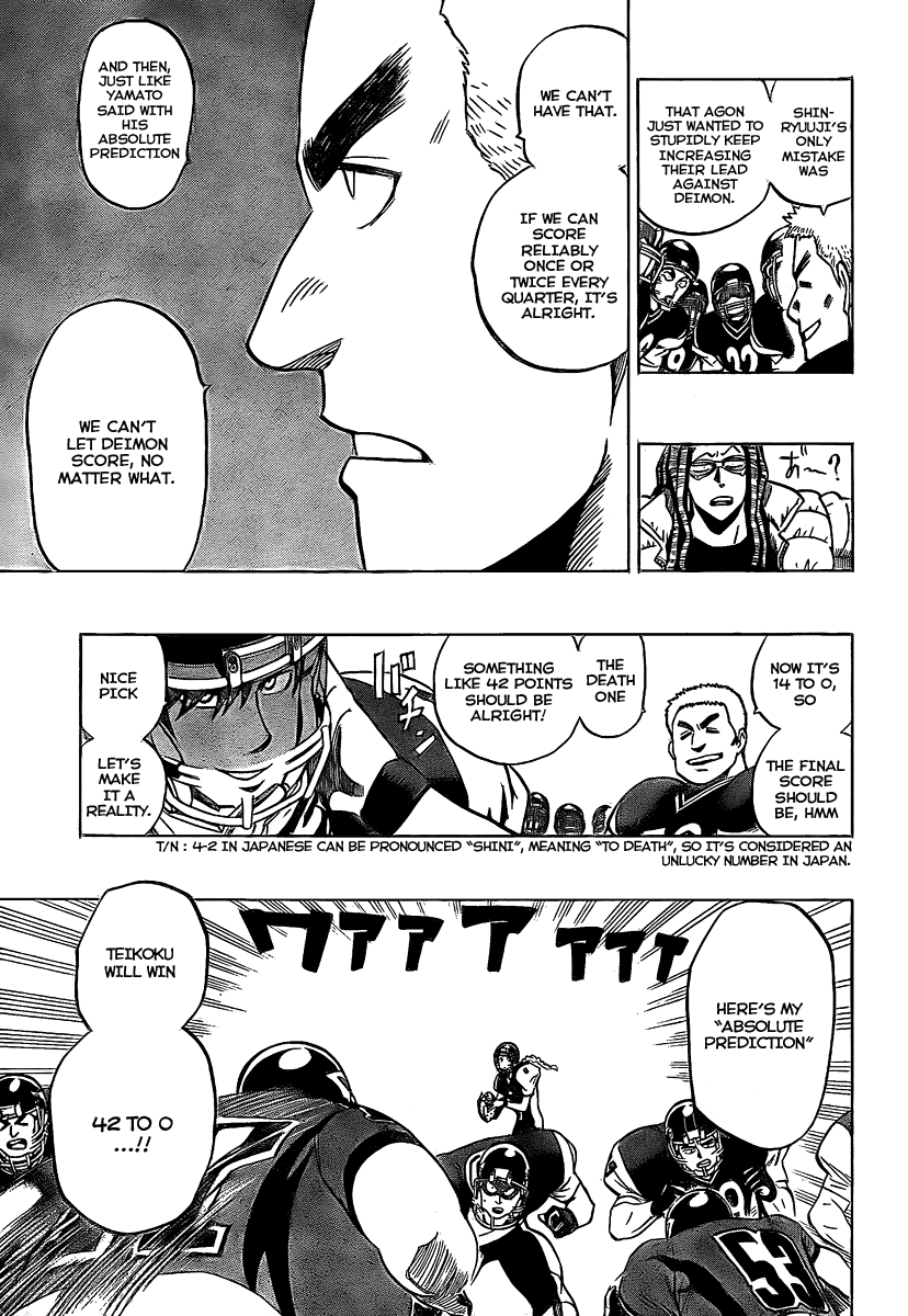 Eyeshield 21 Chapter 289 page 6 - Chapter 289: Aerial Battles are Staring Contests