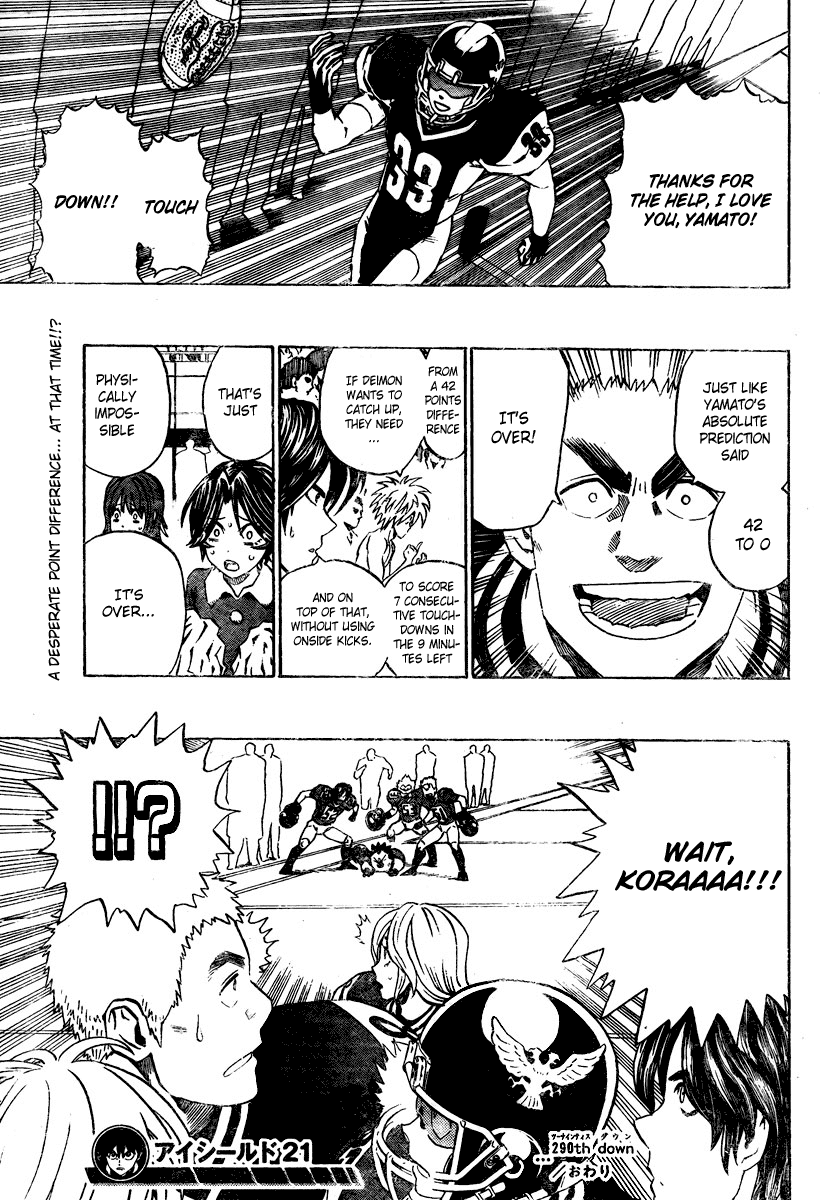 Eyeshield 21 Chapter 290 page 19 - Chapter 290: Darrell Royal's Letter