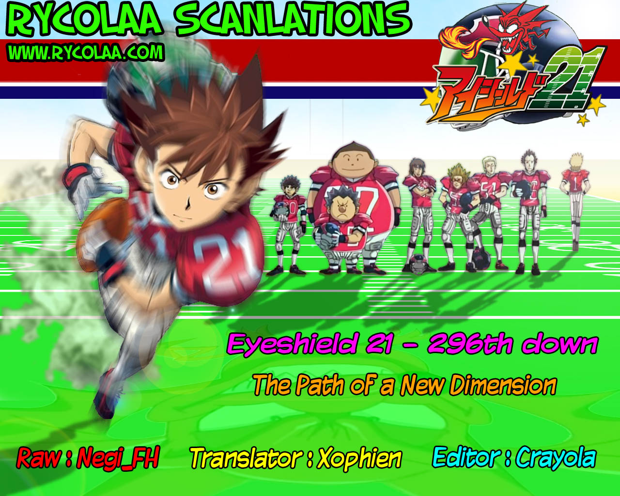 Eyeshield 21 Chapter 296 page 1 - Chapter 296: The Path of a New Dimesion