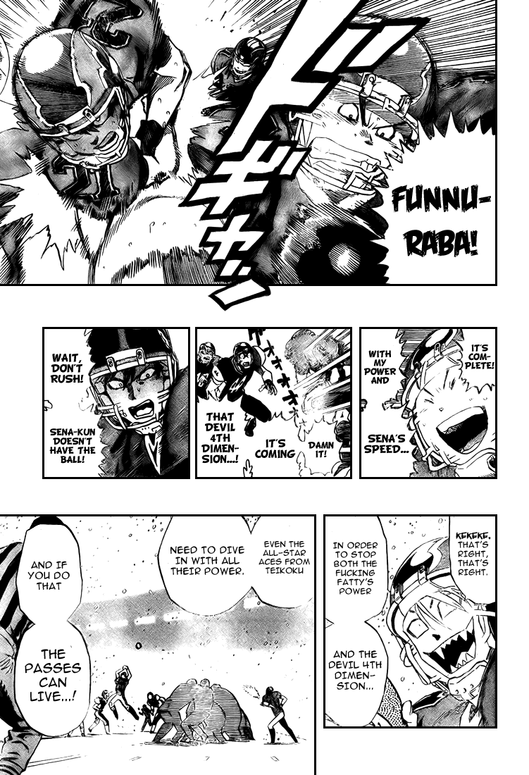 Eyeshield 21 Chapter 298 page 15 - Chapter 298: Brains to Idiots