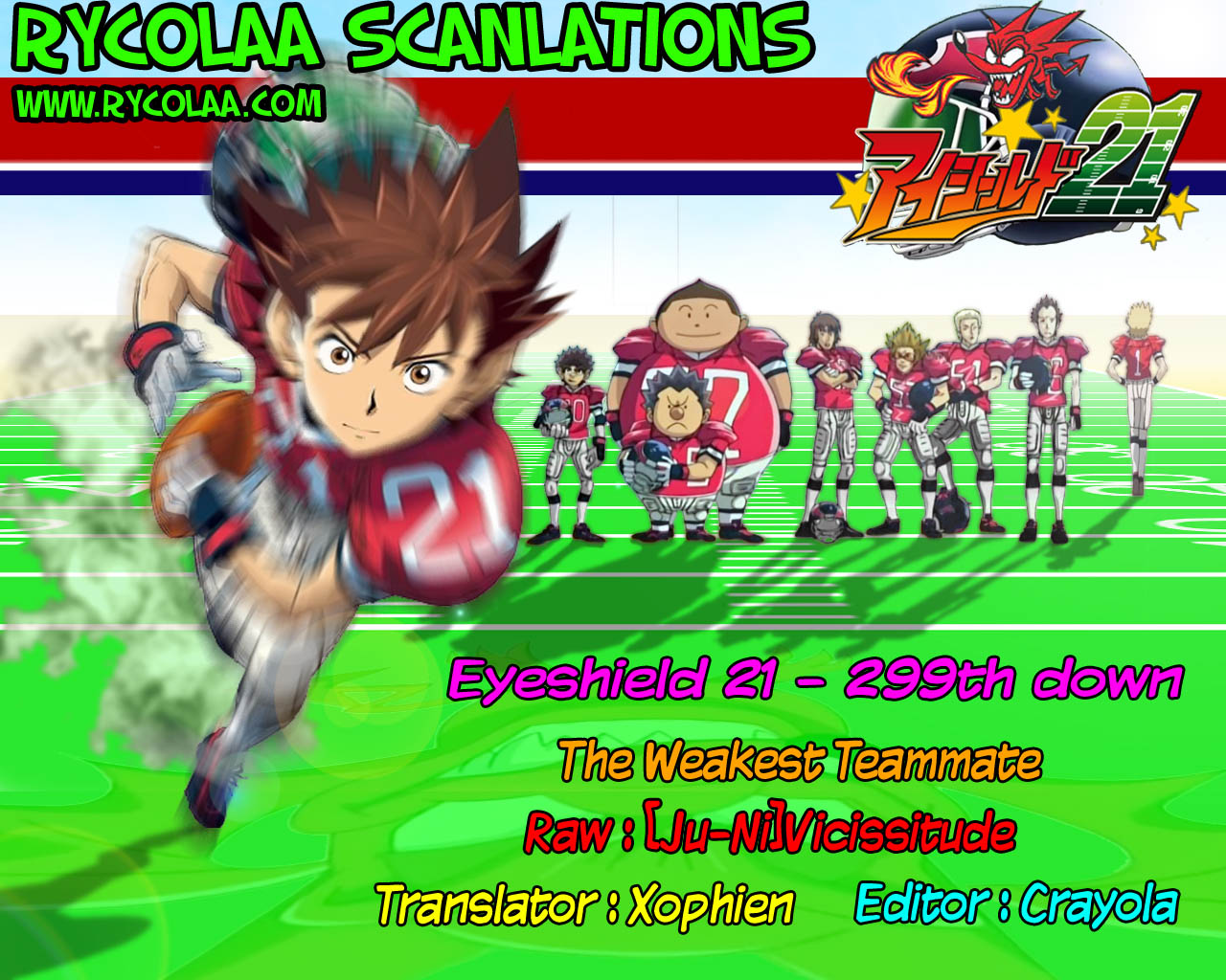Eyeshield 21 Chapter 299 page 1 - Chapter 299: The Weakest Teammate