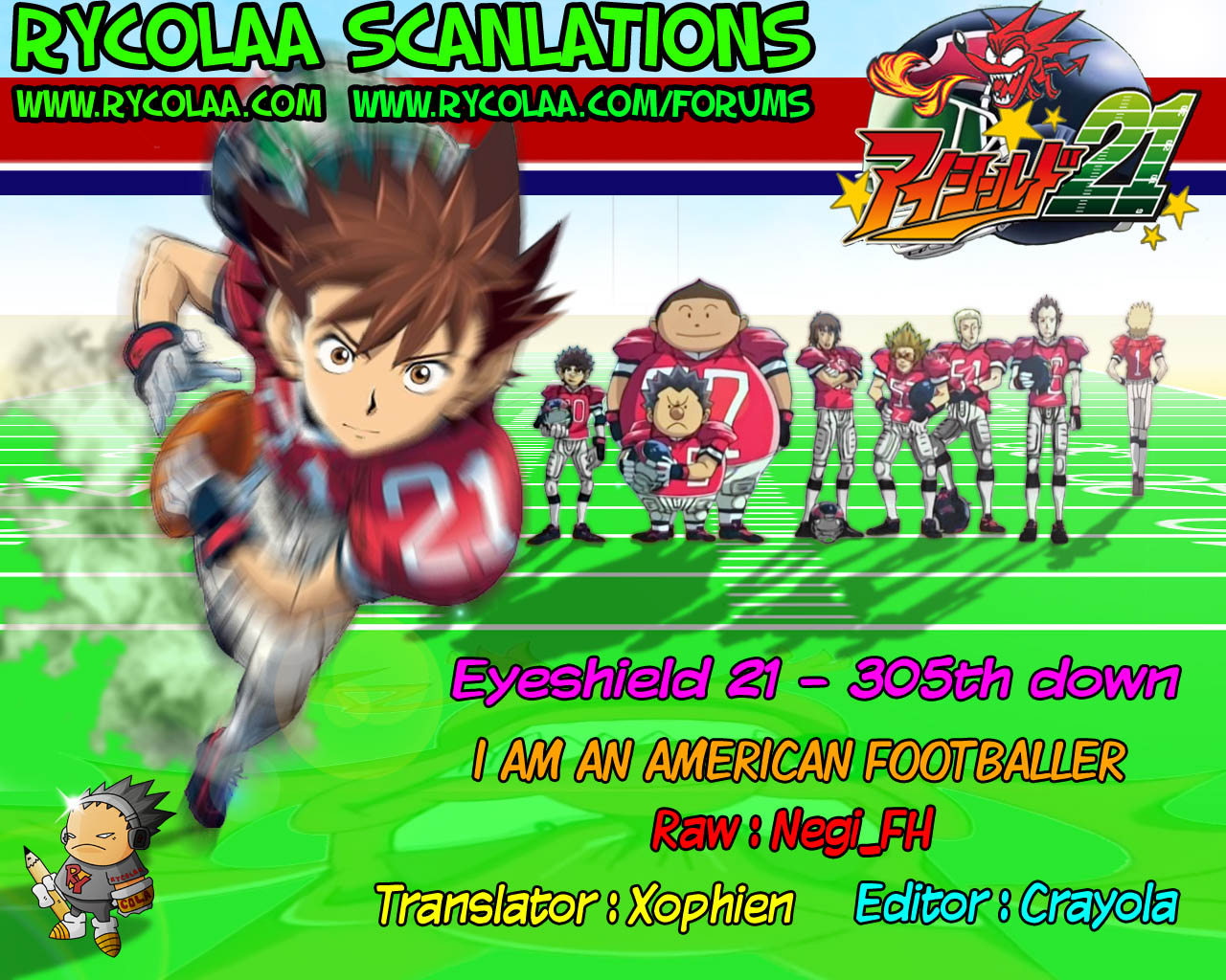 Eyeshield 21 Chapter 305 page 1 - Chapter 305: I am an American Footballer
