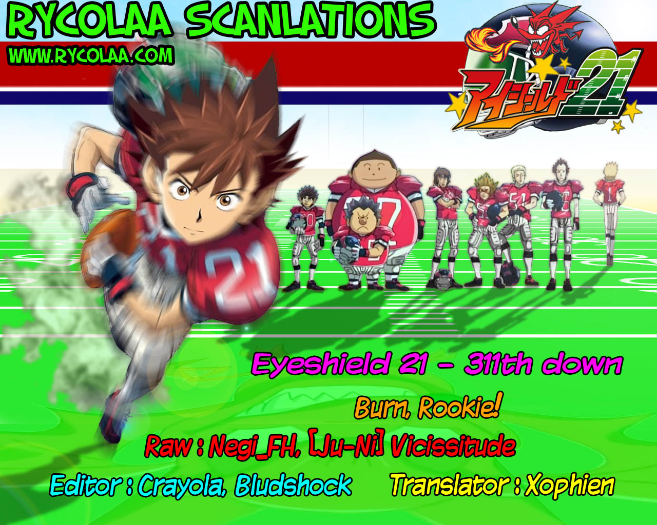 Eyeshield 21 Chapter 311 page 18 - Chapter 311: Burn, Rookie