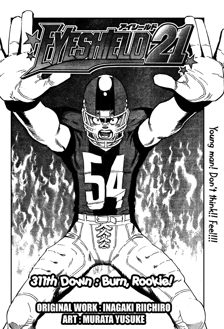 Eyeshield 21 Chapter 311 page 2 - Chapter 311: Burn, Rookie