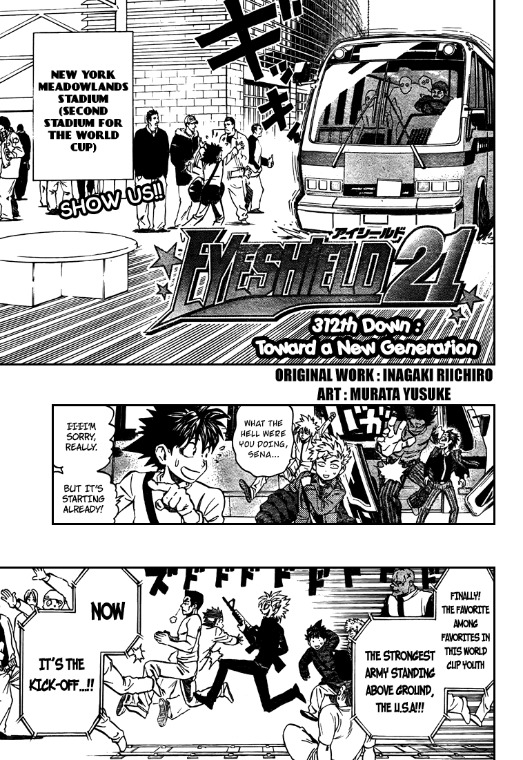Eyeshield 21 Chapter 312 page 1 - Chapter 312: Towards a New Generation