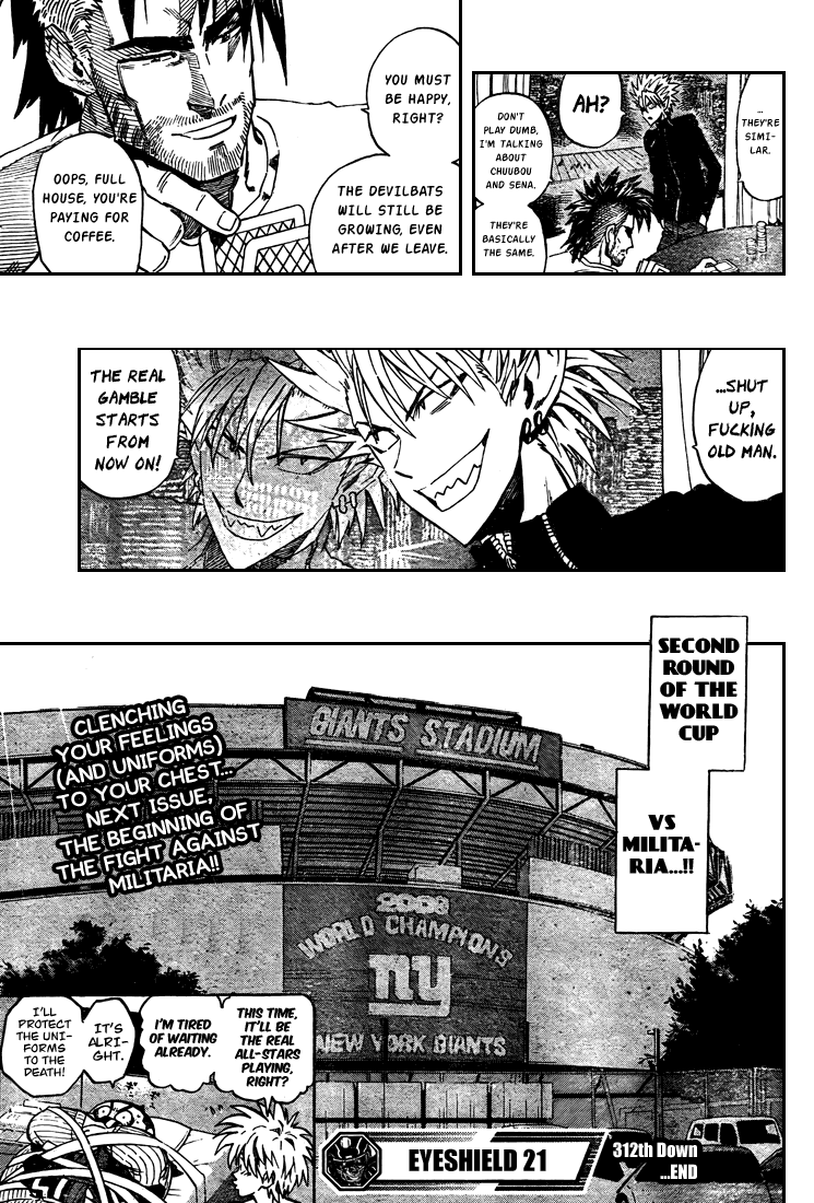 Eyeshield 21 Chapter 312 page 17 - Chapter 312: Towards a New Generation
