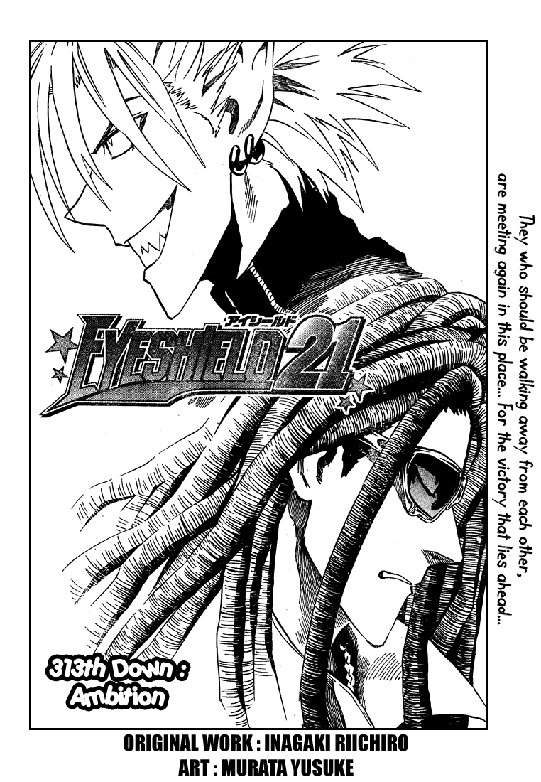 Eyeshield 21 Chapter 313 page 4 - Chapter 313: Ambition