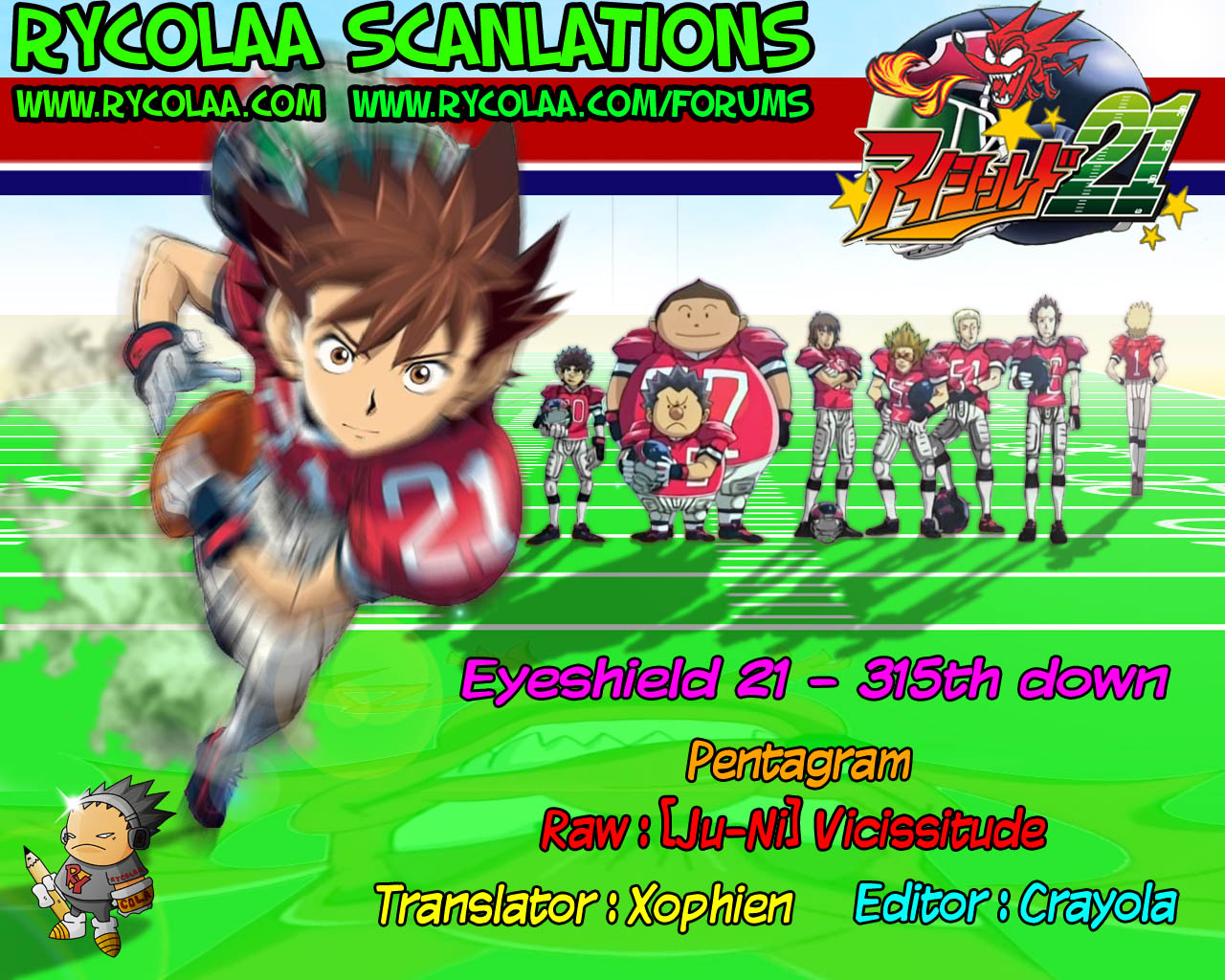 Eyeshield 21 Chapter 315 page 17 - Chapter 315: Pentagram