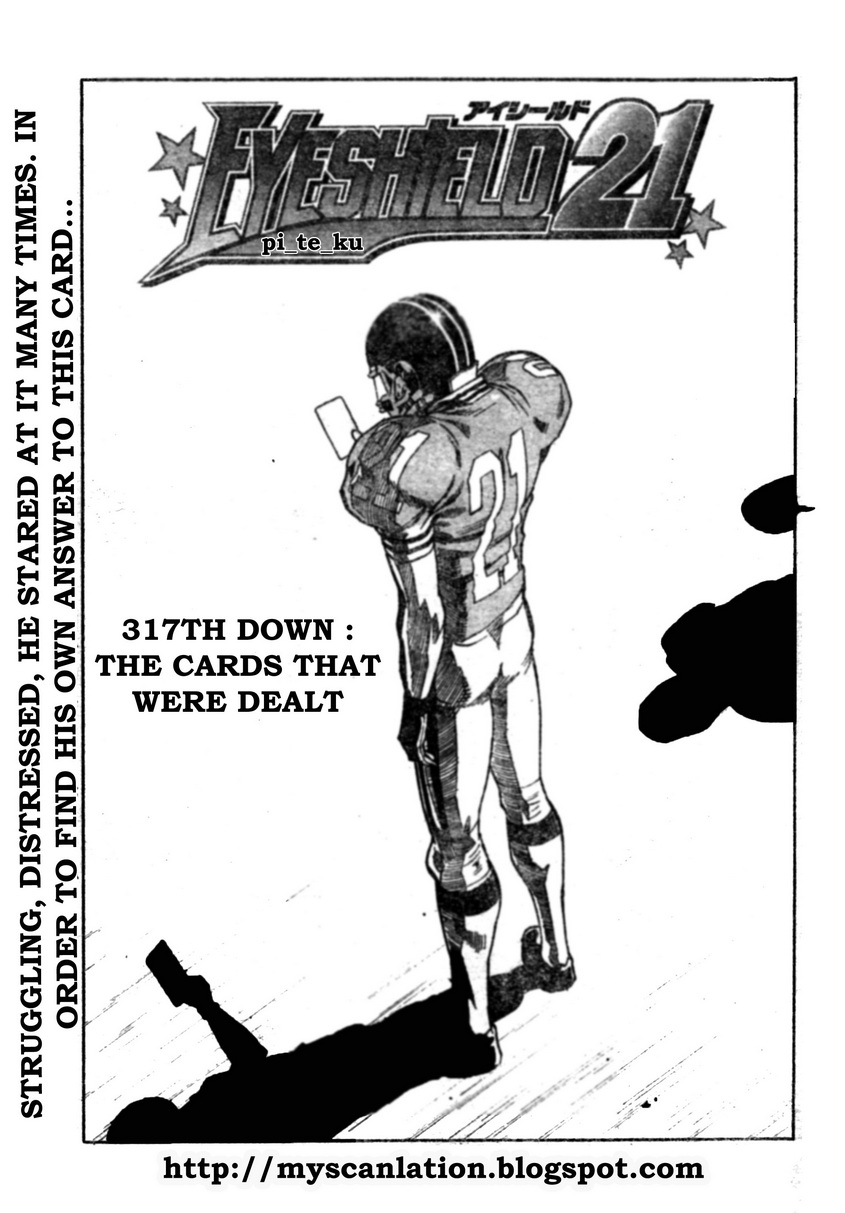 Eyeshield 21 Chapter 317 page 3 - Chapter 317: The Cards That Where Dealt