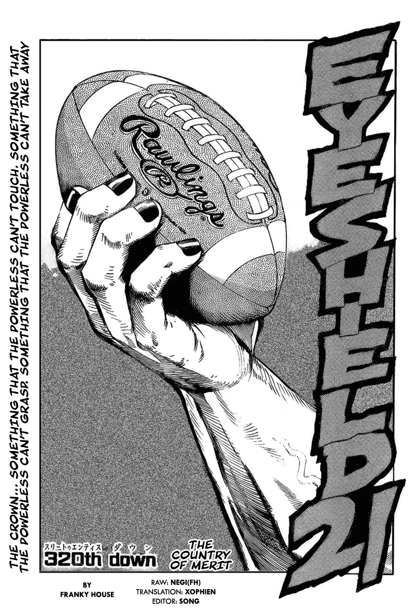 Eyeshield 21 Chapter 320 page 1 - Chapter 320: The Country of Merit