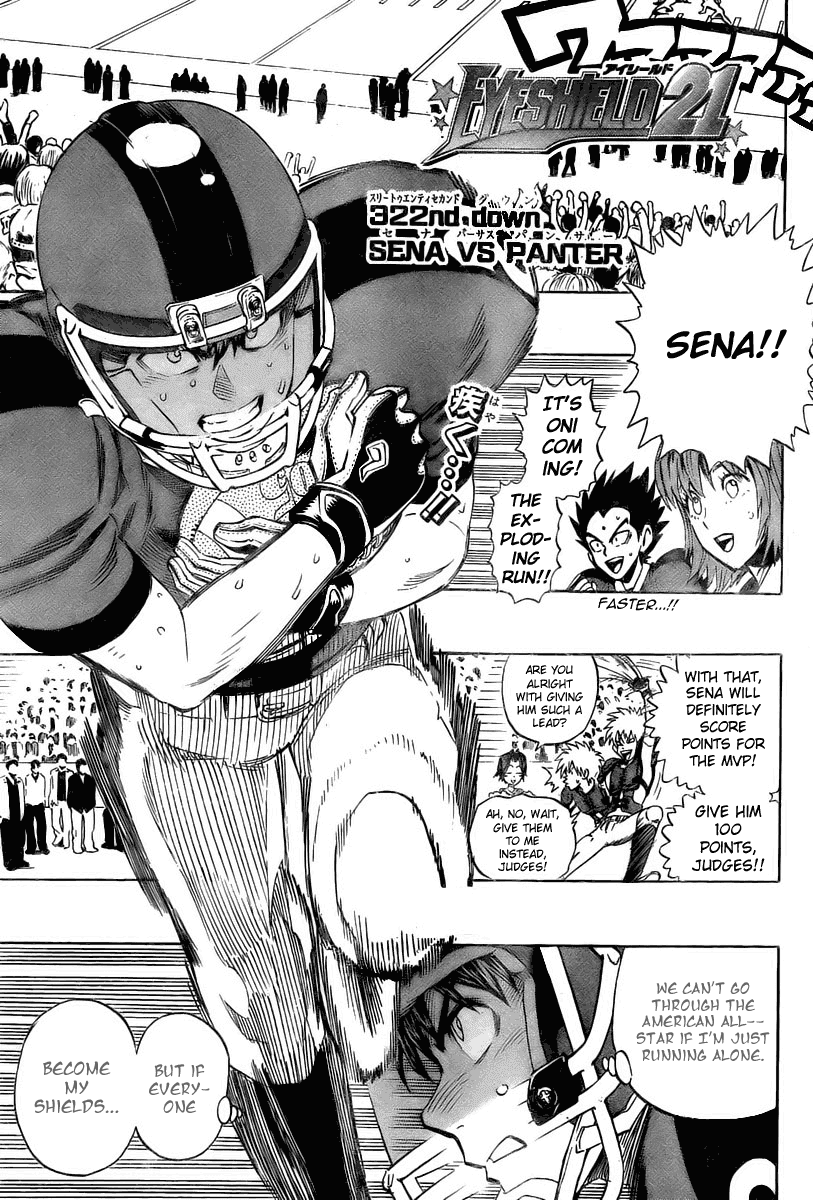 Eyeshield 21 Chapter 322 page 3 - Chapter 322: Sena vs Panter