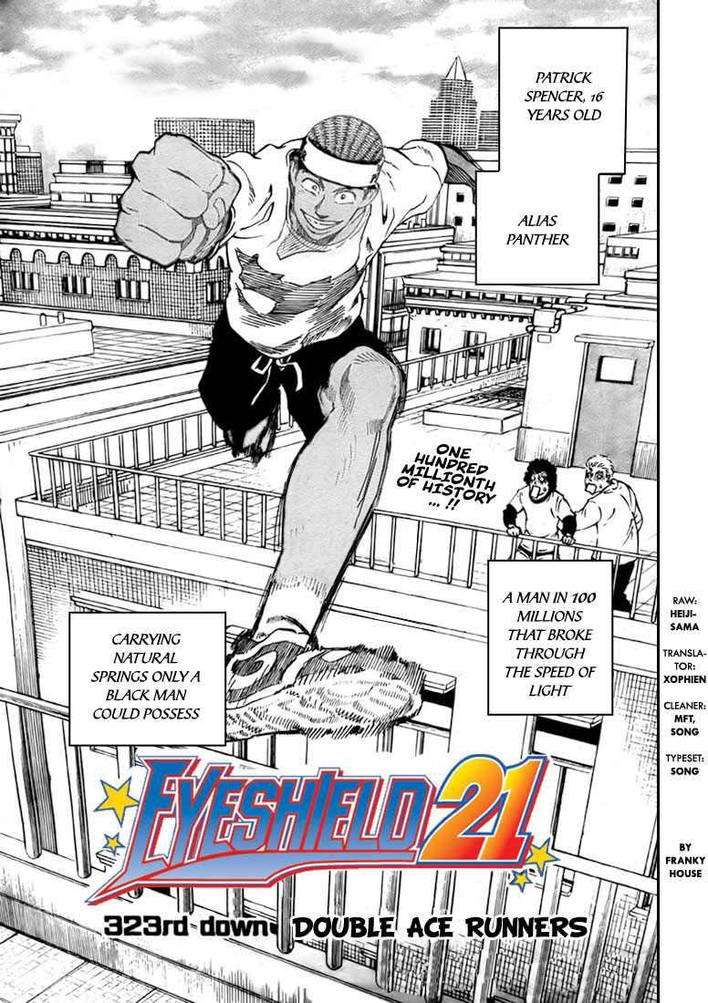 Eyeshield 21 Chapter 323 page 1 - Chapter 323: Double Ace Runners