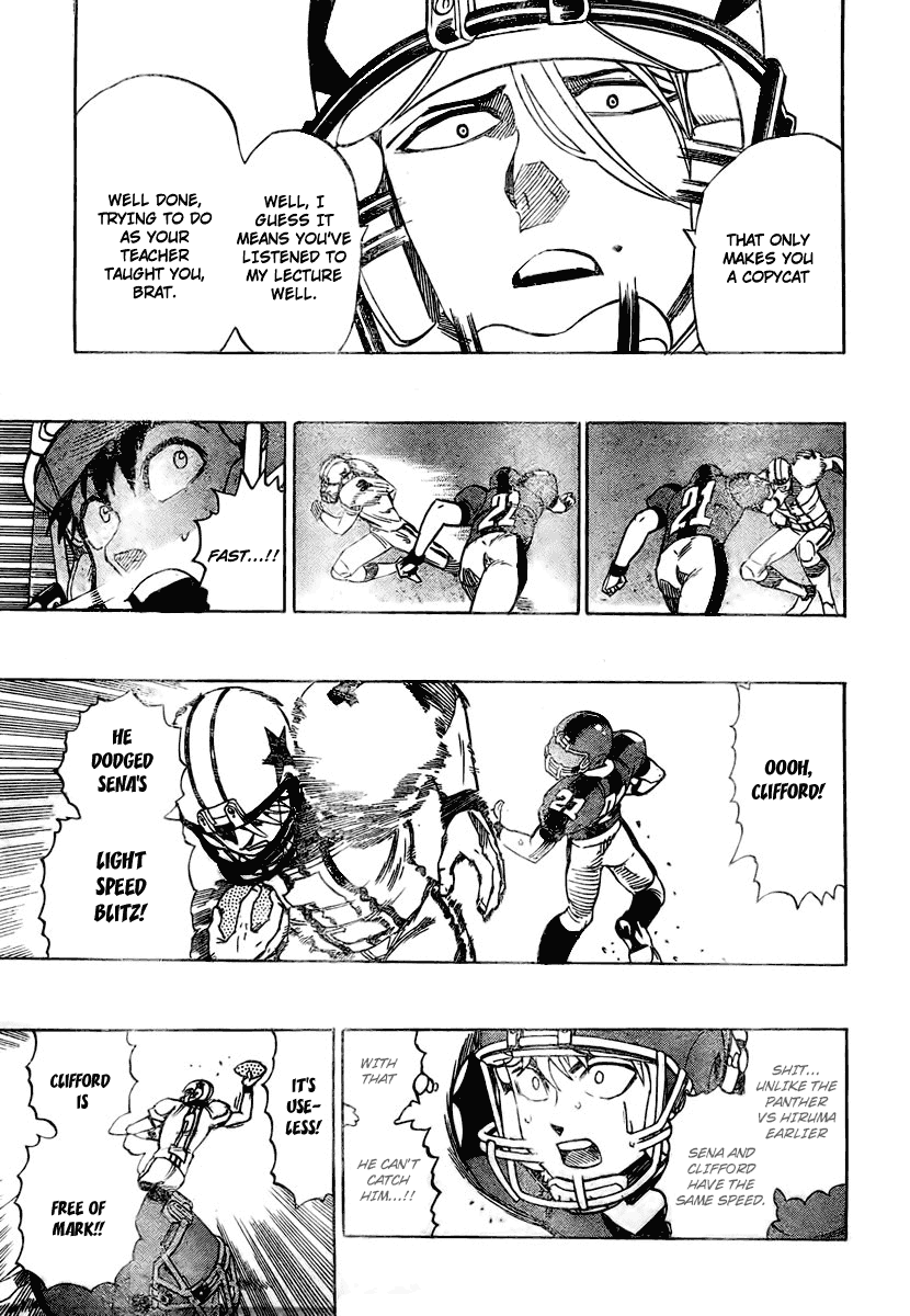 Eyeshield 21 Chapter 326 page 12 - Chapter 326: Lecture on How to Handle Cards by Hiruma Youichi and Cliffford D. Lewis
