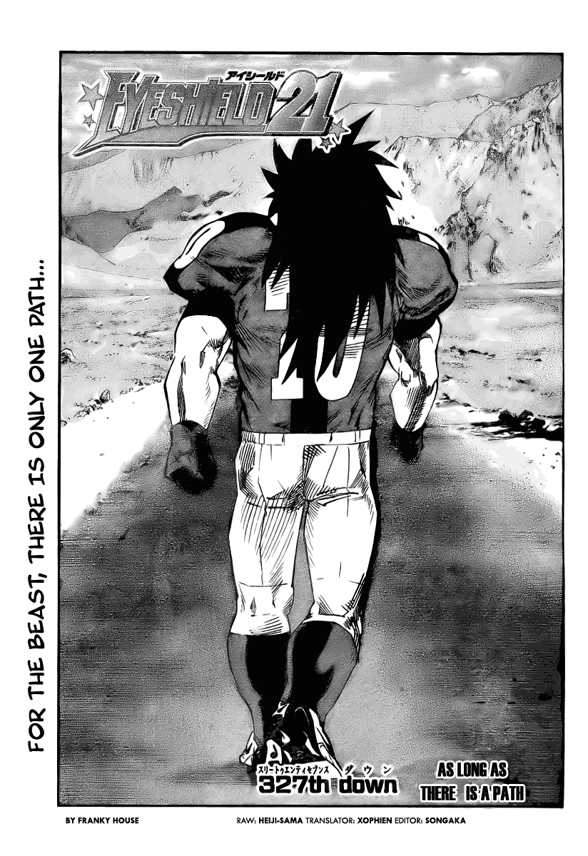 Eyeshield 21 Chapter 327 page 1 - Chapter 327: As Long As There Is A Path