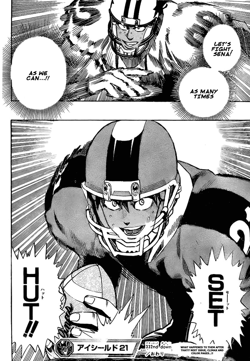 Eyeshield 21 Chapter 332 page 15 - Chapter 332: Do you want to kiss Your Sister