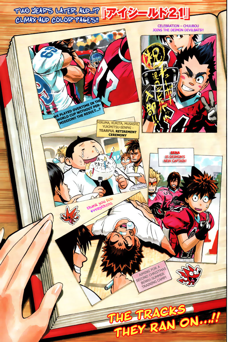 Eyeshield 21 Chapter 333 page 2 - Chapter 333: FINAL DOWN - The Tracks They Ran On...!! [END]