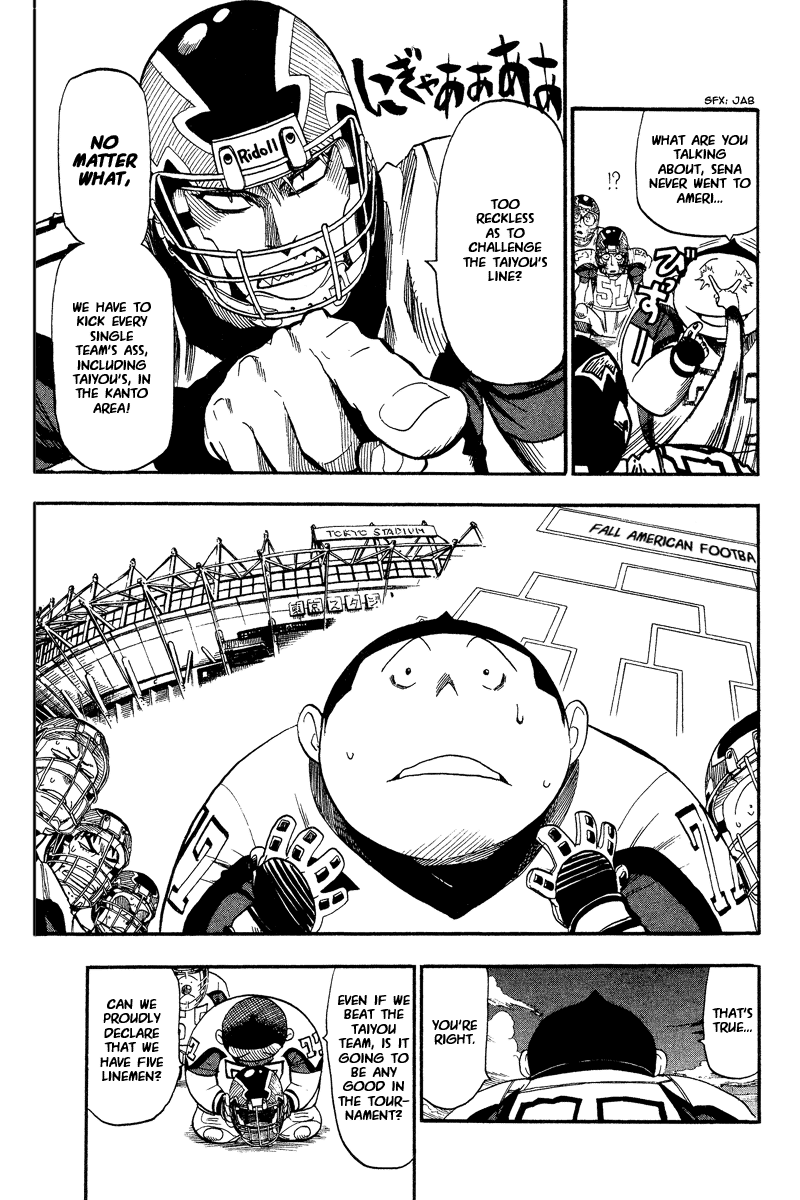 Eyeshield 21 Chapter 42 page 10 - Chapter 42: Only Commoners Laugh at Challengers