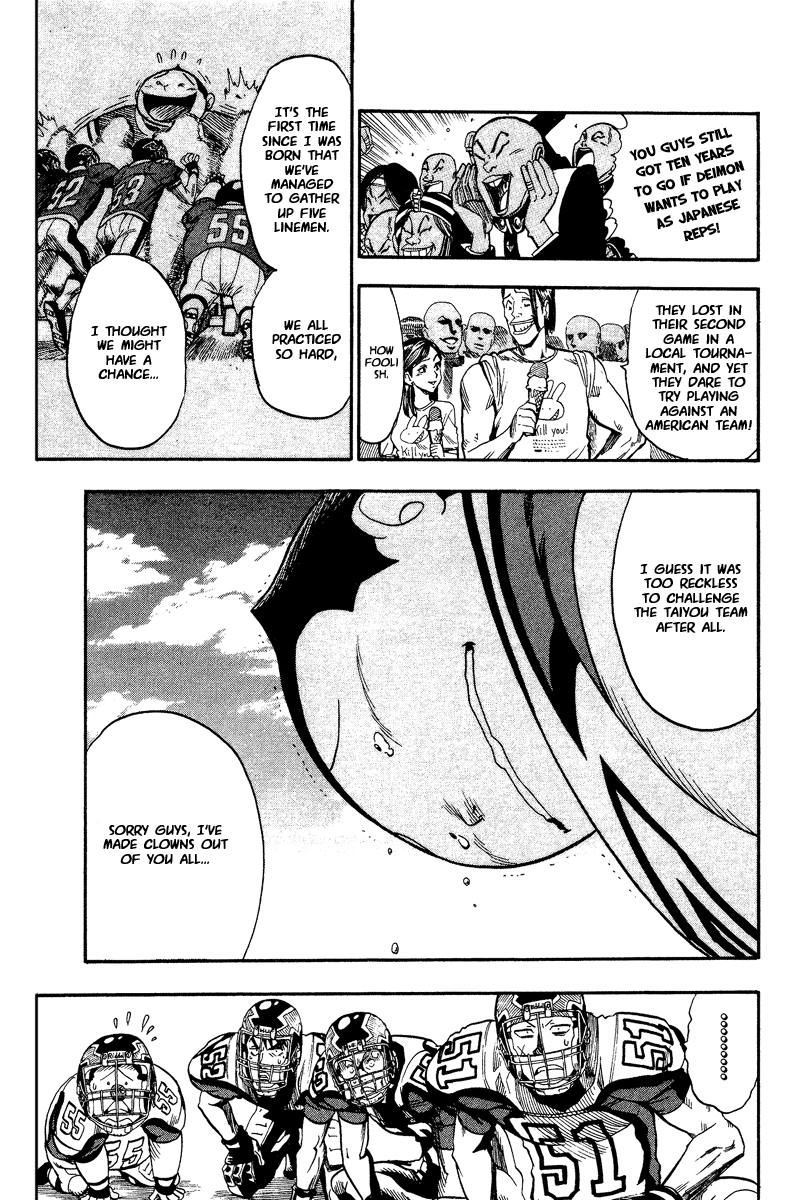 Eyeshield 21 Chapter 42 page 8 - Chapter 42: Only Commoners Laugh at Challengers