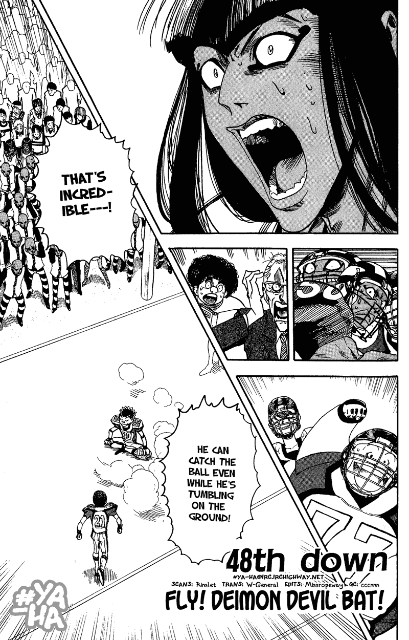 Eyeshield 21 Chapter 48 page 1 - Chapter 48: Fly! Deimon Devil Bat!