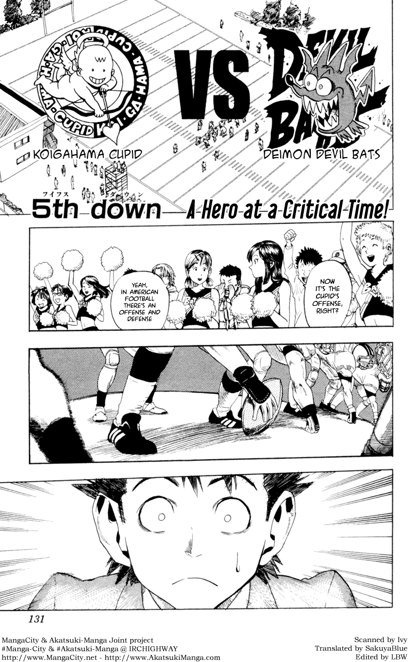 Eyeshield 21 Chapter 5 page 1 - Chapter 5: A Hero at a Critical Time