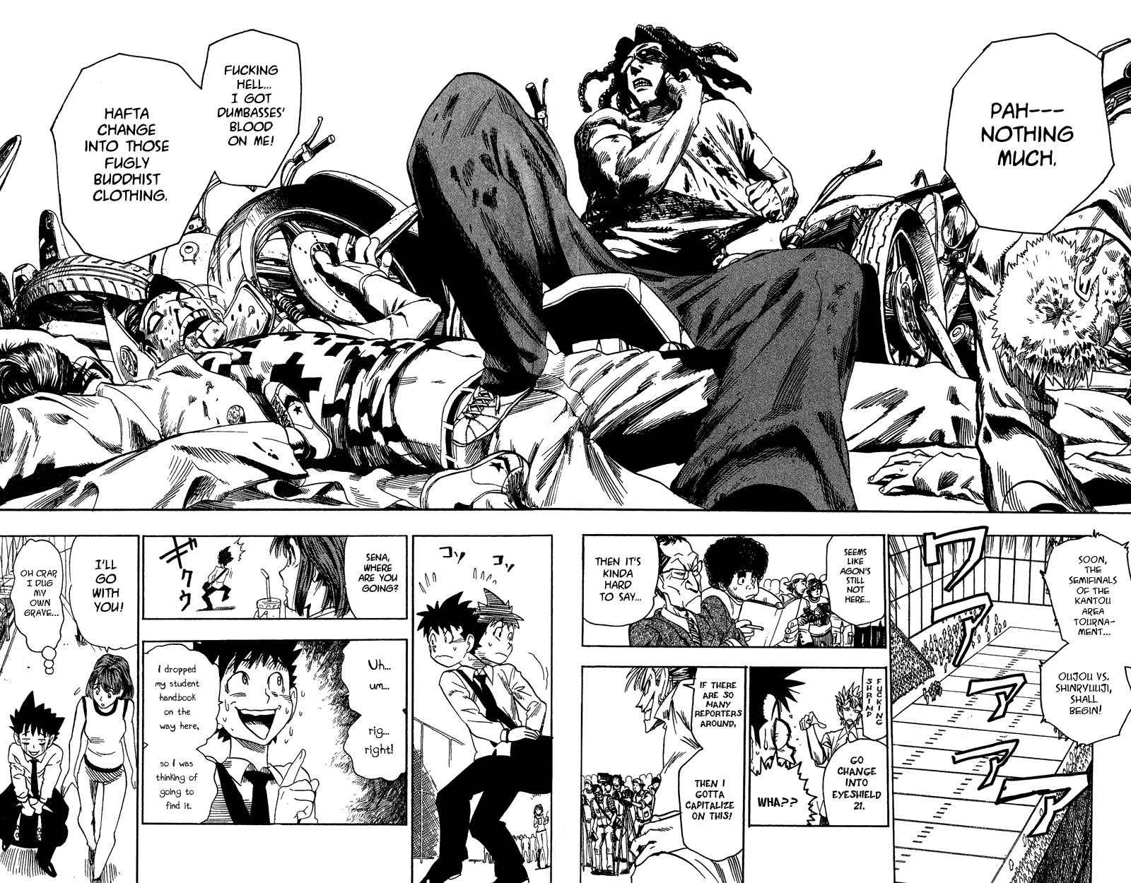 Eyeshield 21 Chapter 50 page 13 - Chapter 50: Warriors of Buddha